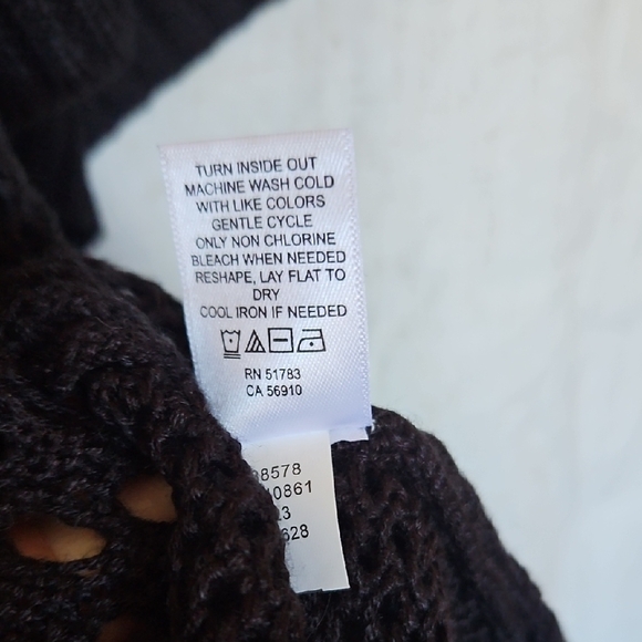 Maurices Black Open-Knit Cardigan - Picture 6 of 9